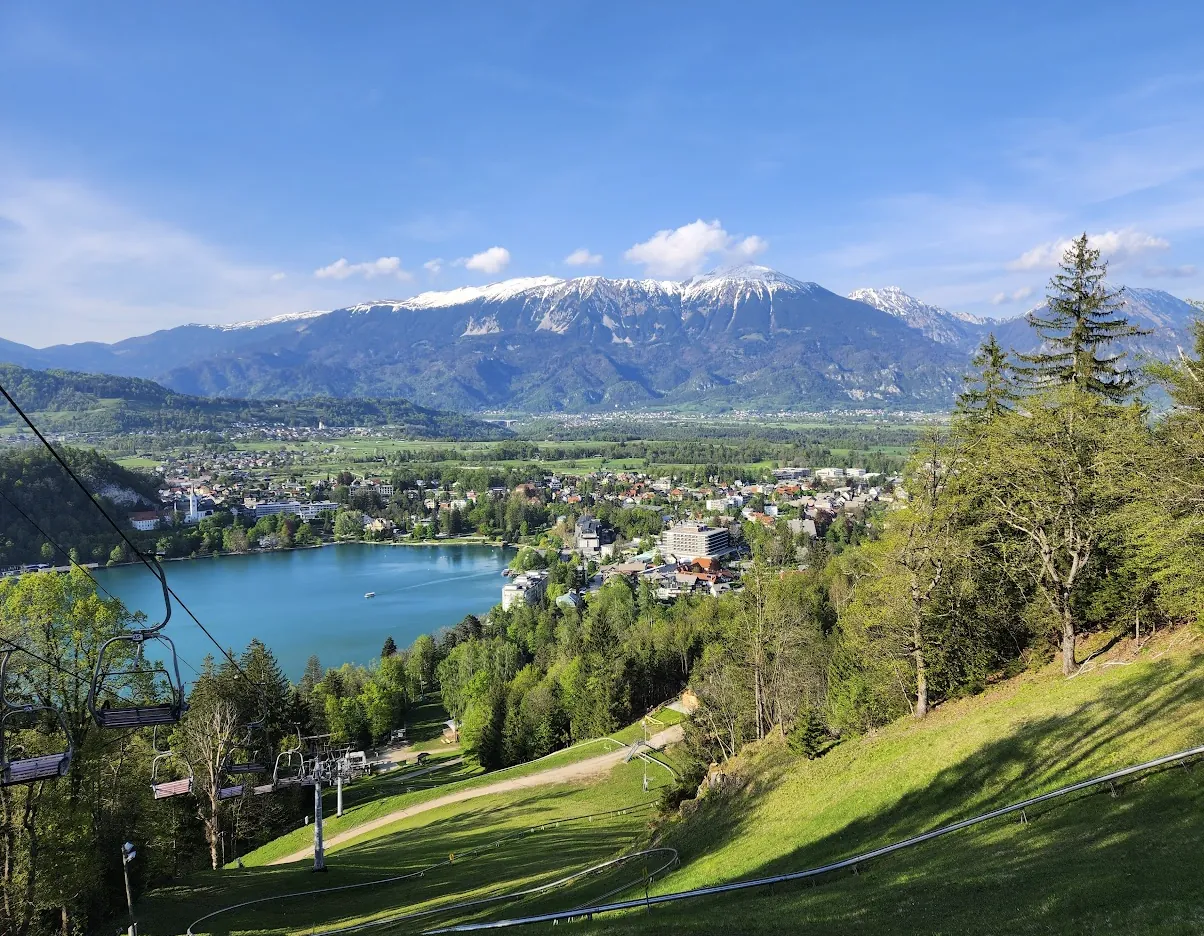 Bled village from Straza Hill